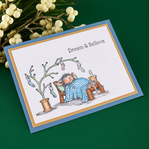 House-Mouse Holiday Dreams Cling Rubber Stamp Set