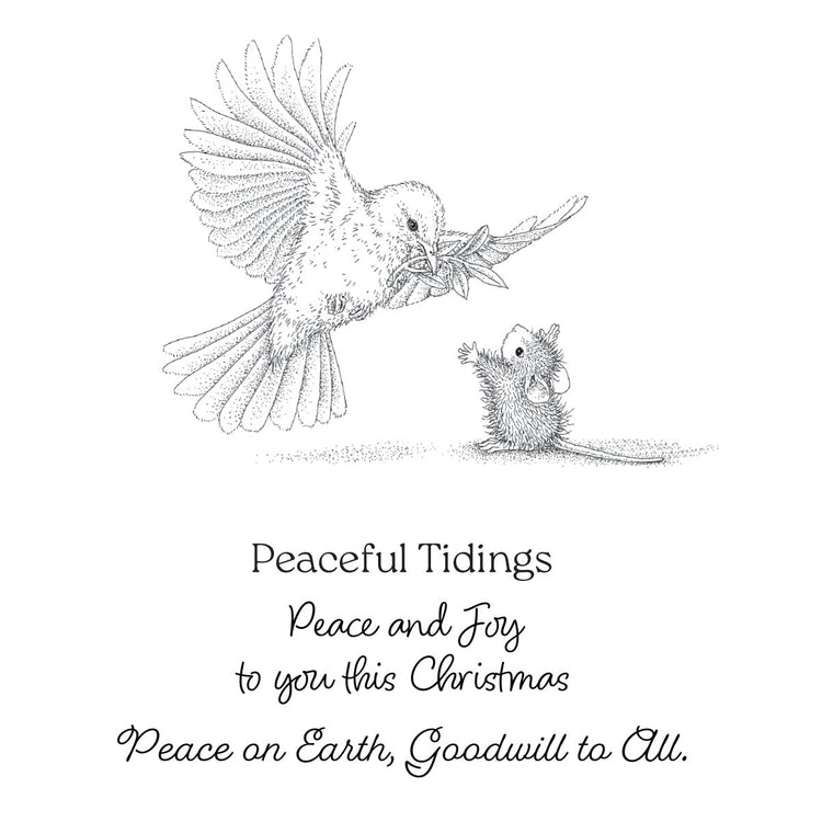 House-Mouse Sending Peace Cling Rubber Stamp Set House-Mouse Sending Peace Cling Rubber Stamp Set