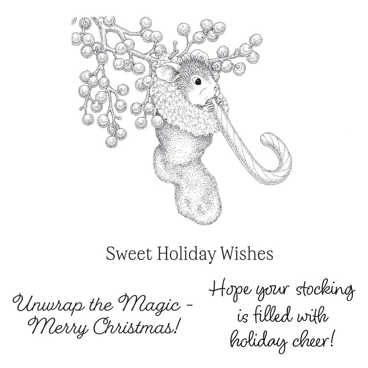 House-Mouse Sweet Twist Cling Rubber Stamp Set