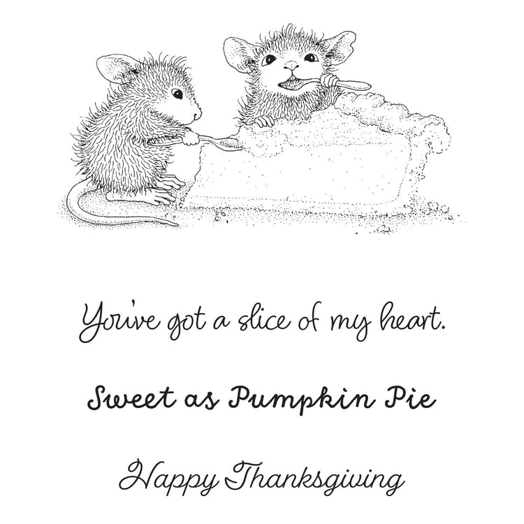 House-Mouse Sweet as Pumpkin Pie Cling Rubber Stamp Set House-Mouse Sweet as Pumpkin Pie Cling Rubber Stamp Set