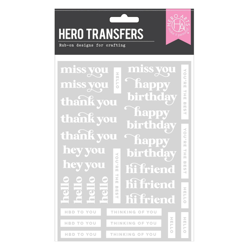 Must Have Messages Hero Transfers