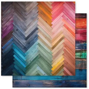 Paper Rose - Rainbow Wood 12x12 Paper Collection