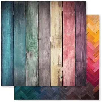 Paper Rose - Rainbow Wood 12x12 Paper Collection