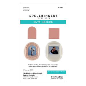 3D Photo & Floral Arch Frame Inserts Etched Dies
