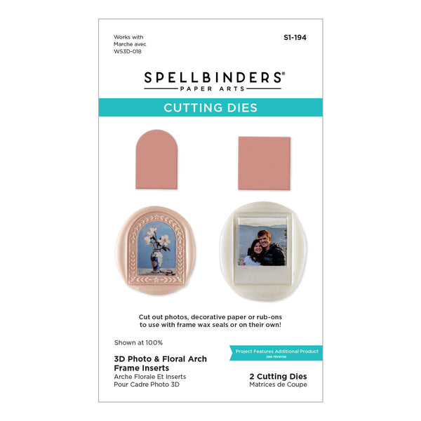 3D Photo & Floral Arch Frame Inserts Etched Dies