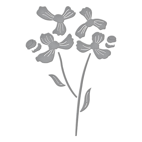Layered Anemone Etched Dies fromthe Spotlight Frames and Florals Collection by Lisa Horton