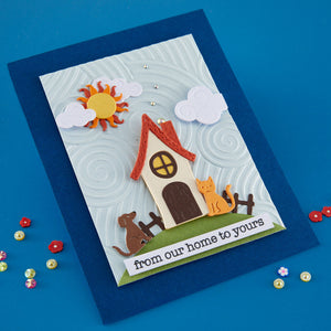 Whimsical Skies 3D Embossing Folder by Vicky Papaioannou