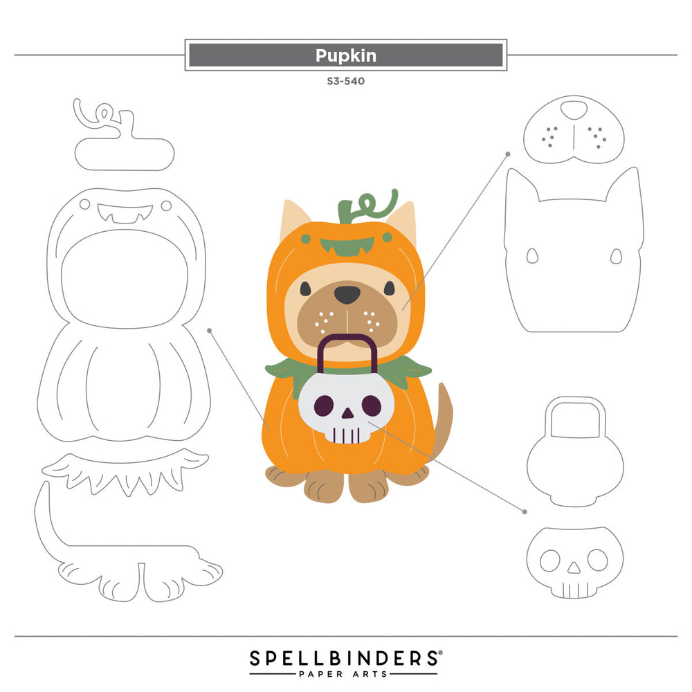 Spellbinders Exclusive: Howl-O-Ween Pup Trio