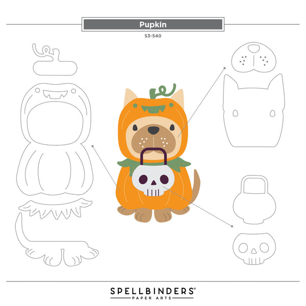 Spellbinders Exclusive: Howl-O-Ween Pup Trio