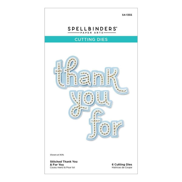Stitched Thank You & For You Etched Dies from the Out and About Collection