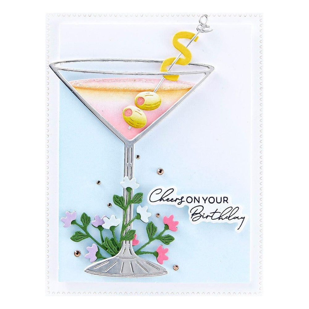 Olive Martinis Etched Dies