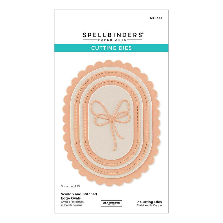 Scallop and Stitched Edge Oval Scallop and Stitched Edge Oval