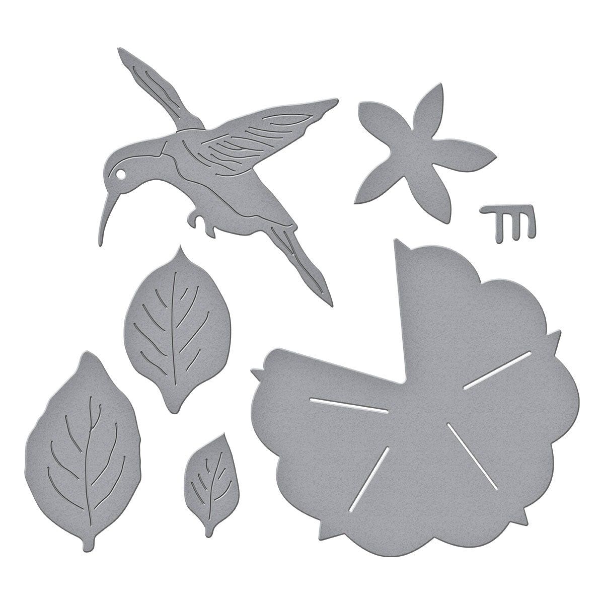 Petunia and Hummingbird Etched Dies from the Summer Solstice