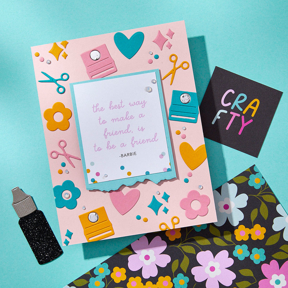 Labels & Icons Etched Dies from the Crafty Babe Collection with Simple Stories