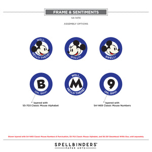 Say Cheese Classic Mouse Character Die Bundle
