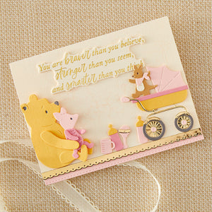 Say Cheese Classic Pooh Baby Press + Foil Plate & Die Bundle with Simple Stories