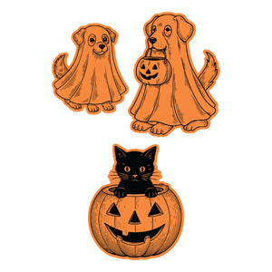 Halloween Pets Etched Dies for Coordinating Stamp Set by Simon Hurley