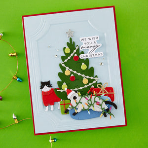 Christmas Cats Accessories Etched Dies by Yana Smakula