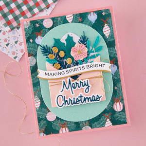 Festive Floral Mix Etched Dies