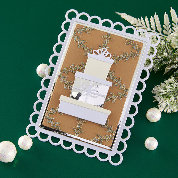 Snowflake Background Etched Dies by Lisa Horton