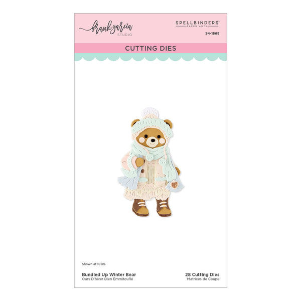 Bundled Up Winter Bear Etched Dies by Frank Garcia