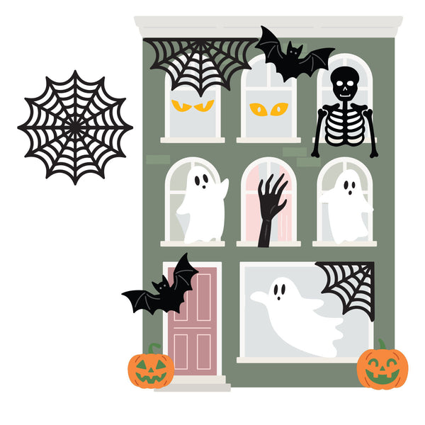 Halloween City Holiday Decorations Etched Dies by Yana Smakula