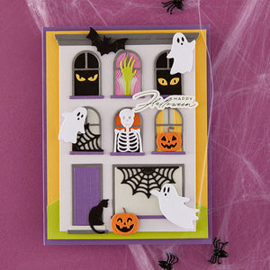 Halloween City Holiday Decorations Etched Dies by Yana Smakula
