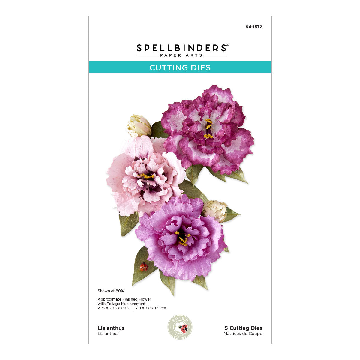 Lisianthus Etched Dies by Susan Tierney-Cockburn – Spellbinders