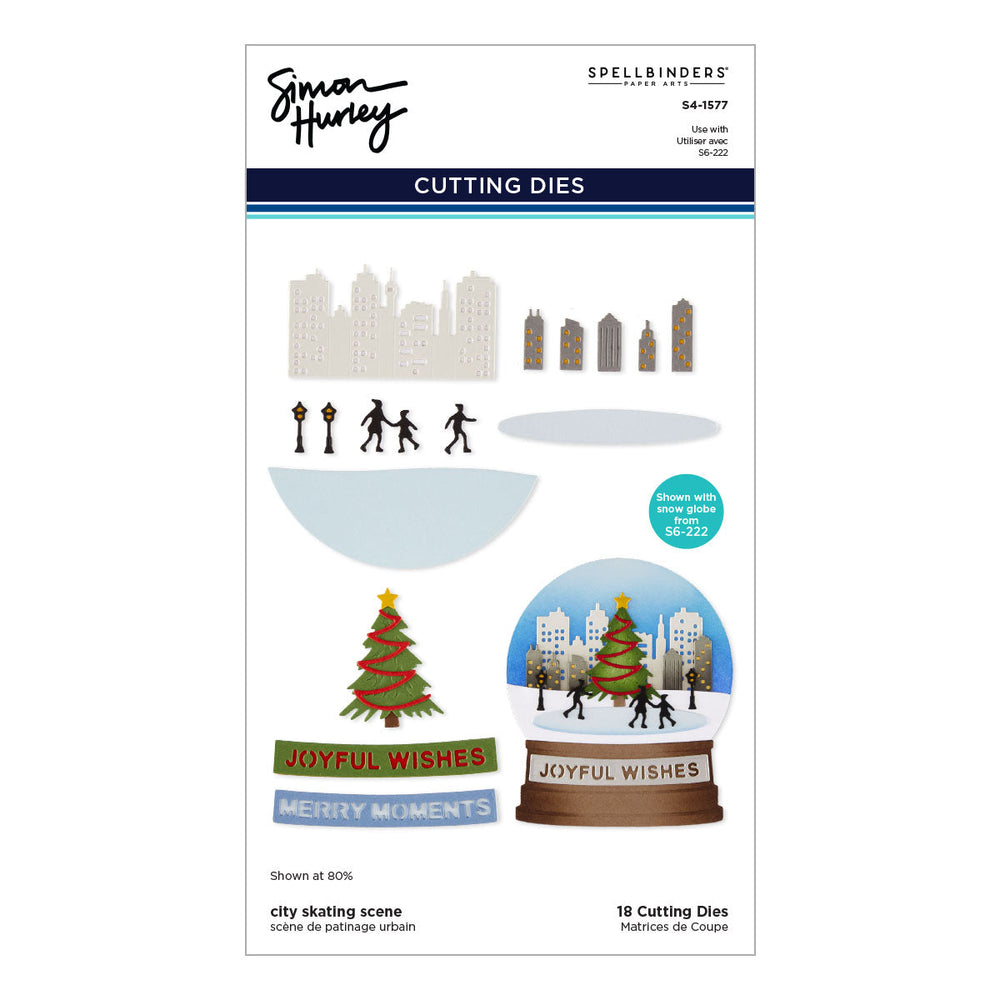 City Skating Scene Etched Dies by Simon Hurley