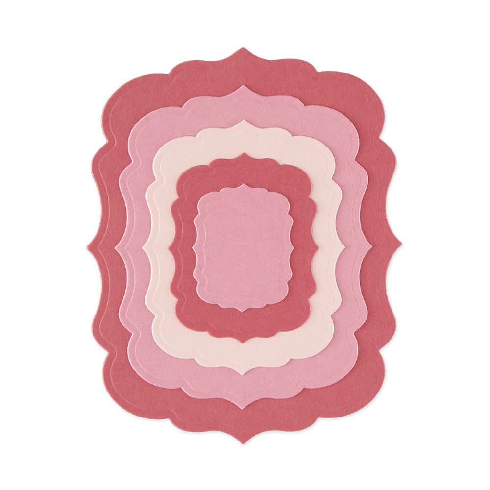 Ornate Scalloped Rectangle Frames