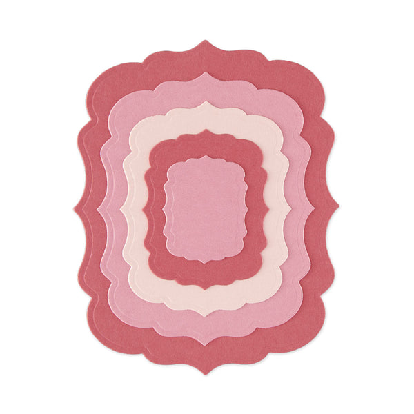 Ornate Scalloped Rectangle Frames