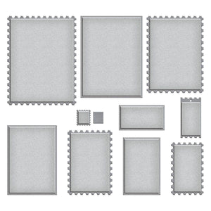 Nested Postage Labels & Tag Etched Dies
