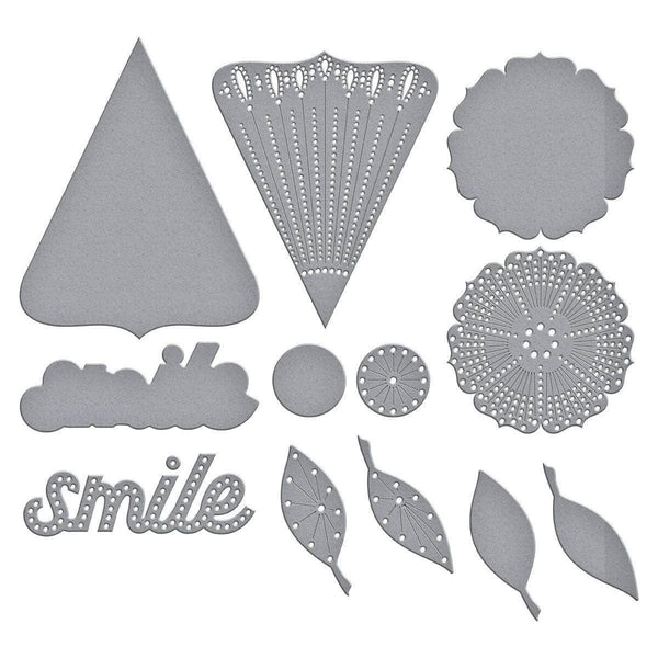 Stitched Petal Bloom Etched Dies from the Storytelling by Spellbinders Scrapbooking Collection Dies