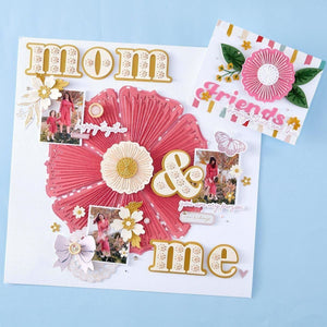 Stitched Petal Bloom Etched Dies from the Storytelling by Spellbinders Scrapbooking Collection