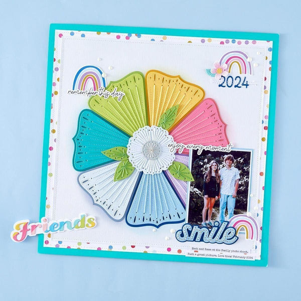 Stitched Petal Bloom Etched Dies from the Storytelling by Spellbinders Scrapbooking Collection