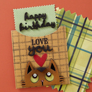 Pinking Edge Birthday Add-Ons Etched Dies by Wendy Vecchi
