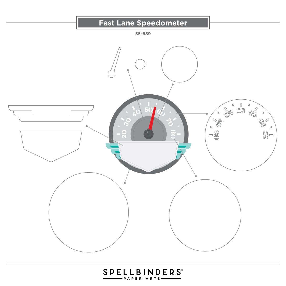 Speedometer Etched Dies from the Classic Road Legends Collection