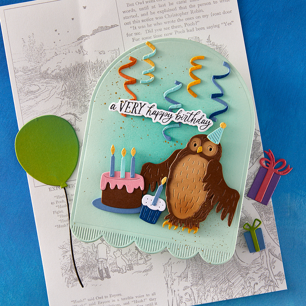 Classic Pooh Birthday Accessories Etched Dies by Simple Stories