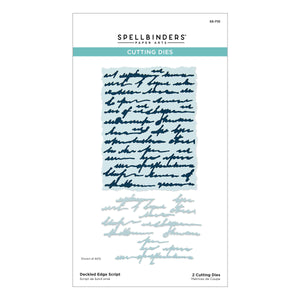 Deckled Edge Script Etched Dies