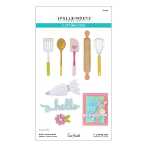 Fluff, Frost & Roll Etched Dies by Tina Smith