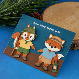 Woodland Trio Etched Dies by Allison Frazier