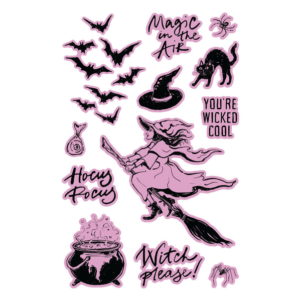 Hocus Pocus Etched Dies for Coordinating Stamp Set by Simon Hurley