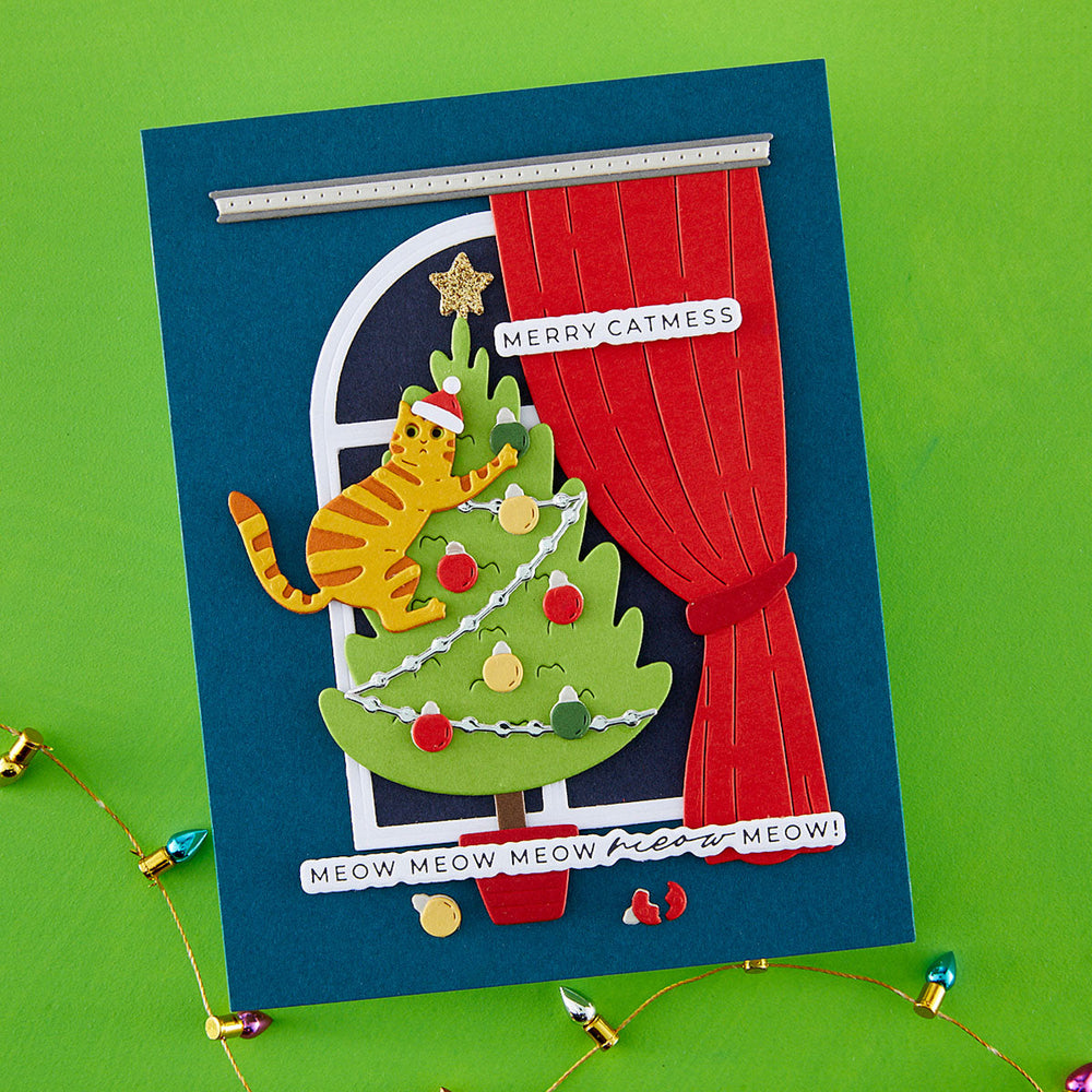 Christmas Cats Etched Dies by Yana Smakula