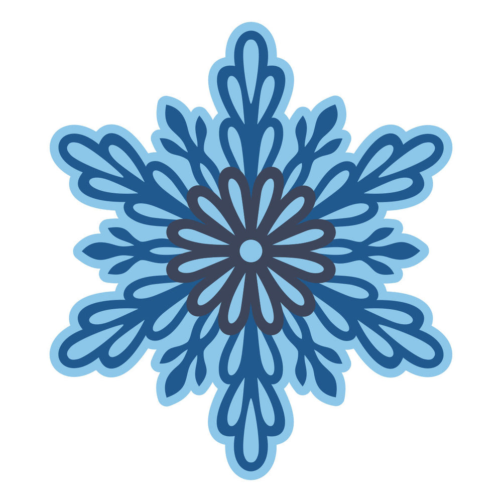 Layered Snowflakes Etched Dies by Lisa Horton