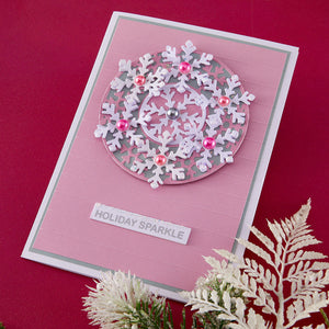 Snowflake Wreath Etched Dies by Lisa Horton