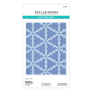 Snowflake Background Etched Dies by Lisa Horton