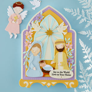 Nativity Blessings Etched Dies by Bibi Cameron
