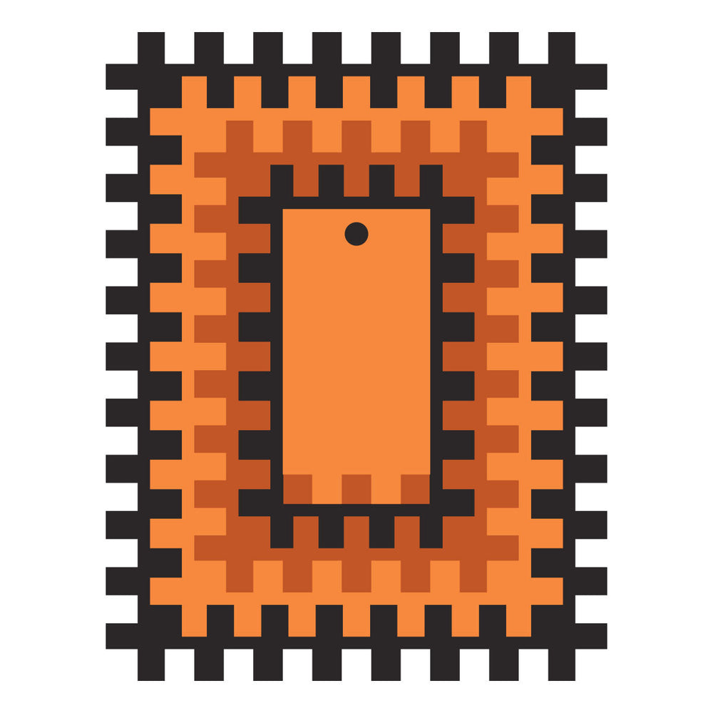 Color Block Accent Rectangles Etched Dies