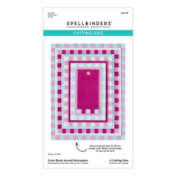 Color Block Accent Rectangles Etched Dies
