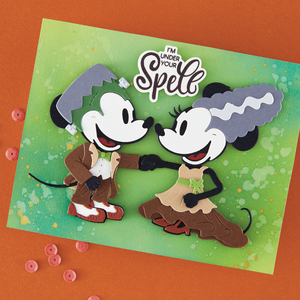 Classic Mouse Trick-or-Treat Sentiments Stamp & Die Set